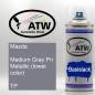 Preview: Mazda, Medium Gray Pri Metallic (lower color), TP: 400ml Sprühdose, von ATW Autoteile West.